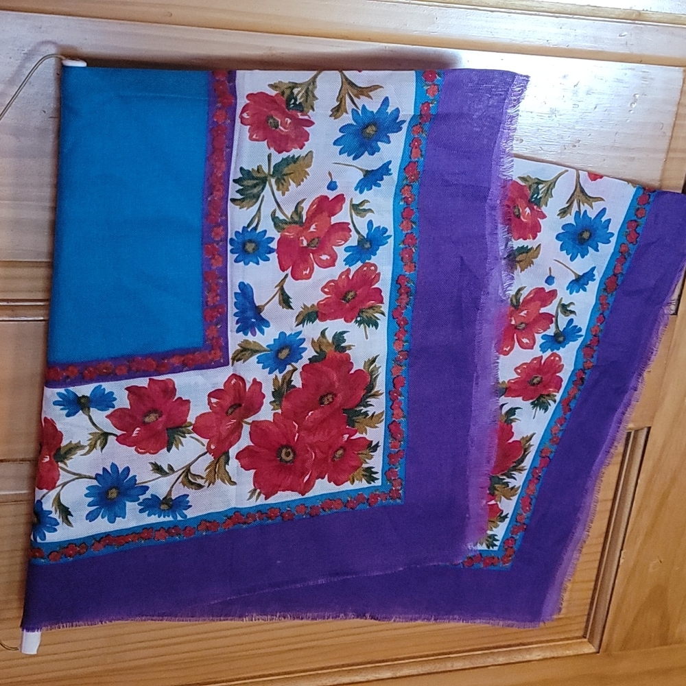 30. Bright square scarf